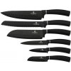 BERLINGERHAUS Sada nožov s antibakteriálnym povrchom 6 ks Royal Black Collection BH-2383