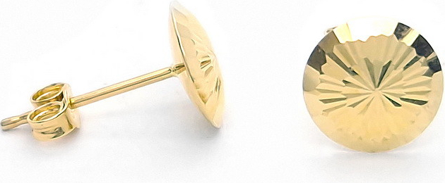Šperk Holíč zlaté gravírované napichovacie náušnice ZN230