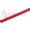 Teplom zmrštiteľné bužírky, zmršťovacie 6,5mm / 1m červená