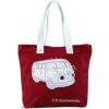VWCOL Plátenná nákupná taška VW Collection - červená - 40 x 35 x 10 cm