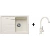 Blanco SET 08-B 24 drez silgranit SONA 45 S 78x50 cm Biela Soft+batéria Mida Biela Soft 527149+526966