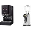 Gaggia New Classic E24 BC, black + Eureka Helios 75, grey