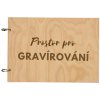 Fotověci Dřevěné Fotoalbum A4 na Šířku Možnost Gravírování