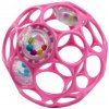 OBALL Hračka Oball RATTLE 10 cm dark pink 0m + AQUAINT 100% ekologická čistiaca voda 50 ml