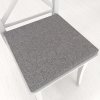Biante Štvorcový podsedák BKT-551 Sivý režný - 38x38x3 cm