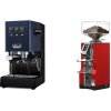 Gaggia New Classic E24 BC, blue + Eureka Mignon Libra, CR ferrari red