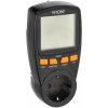Jednotarifný elektromer s LCD displejom EM-4/B, energetická kalkulačka, vstavaná batéria,