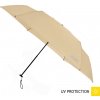 Falconetti skladacie lehký dáždnik SUMMER s UPF ochranou 50+ světle béžový