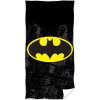 CARBOTEX - Detská bavlnená plážová osuška Batman - LOGO - Gothan / 70 x 140 cm