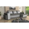 Rohová sedacie súprava EDISON tmavosivá-svetlosivá
