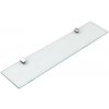 AQUALINE SB125 Samba sklenená polica 60 cm, strieborná + záruka 3 roky zadarmo