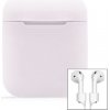 LANKILIN silikónový obal s držiakom proti strate slúchadiel pre AirPods 1 / 2 – biely - možnosť vrátiť tovar ZADARMO do 30tich dní