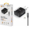 Chytrá síťová nabíječka ALIGATOR 3.4A, 2xUSB, smart IC, černá, kabel pro iPhone/iPad 2A CHS0001 Aligator