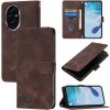 Peňaženkové kožené puzdro Embossed na Honor 200 Pro 5G - Hnedá