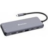 VERBATIM Hub USB-C Pro Multiport 14 Port, 5x USB-A, 2x USB-C, 2x HDMI, 1xVGA, RJ45, 3.5mm Jack audio, microSD/SD, 32154