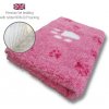 DRYBED Premium Vet Bed Big Paw ružový 100 x 75 cm