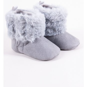 Yoclub Velcro Strappy Girls' Boots OBO 0188G 2800 Detské zimné topánky Grey biela