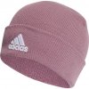 ADIDAS-LOGO BEANIE CUF WONORC/WHITE Ružová 56/58 cm