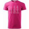 Noty skladatele - Klasické pánske tričko - XL ( Purpurová )