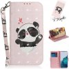 Peňaženkové 3D puzdro DRAWING na Samsung Galaxy S21 Plus 5G - Heart Panda