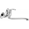 AQUALINE 35 nástenná batéria rozstup 100 mm, ramienko ploché zvýšené, 220 mm, chróm 52032