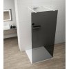 Polysan ESCA WHITE MATT sprchová zástena do priestoru,140x210cm Dymové sklo/Biela,2x vzper SPH ES1214-07