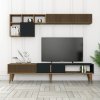 Obývací stěna Milen Walnut and Anthracite