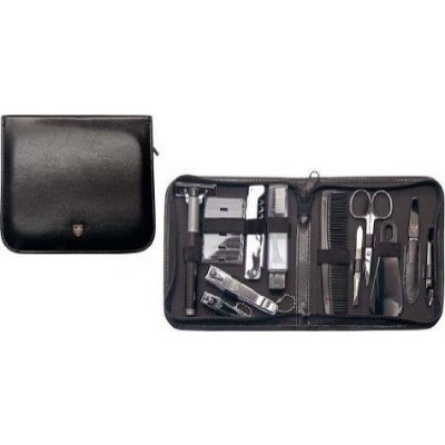 Solingen luxusní manikúra Artical Leather Travelling Kit 6335 N 12dílná 3 Swords