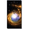 Sklenené hodiny vertikálne Cosmos galaxie farebná 30x60 cm
