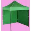 Expodom Párty stan 2x2m – oceľový, Zelená, 2 bočné plachty