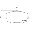 Sada brzdových platničiek kotúčovej brzdy BREMBO P 23 094