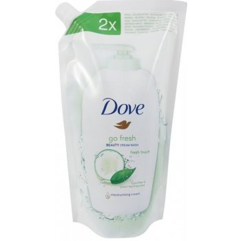 Dove Go Fresh Tekuté mydlo s uhorkou a zeleným čajom náhradná náplň 500 ml