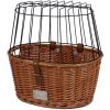 DUVO+ Prútený košík na bicykel s vankúšom 48x33x44cm