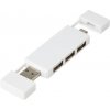 Duálny rozbočovač USB 2.0 Mulan - Biela