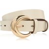 Paolo Peruzzi Dámsky kožený opasok na nohavice 110 cm | krémová PG-13-ECRZ-110