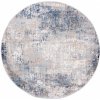 Najkoberce PORTLAND G512B biely / tmavomodrý kruh 120 cm kruh