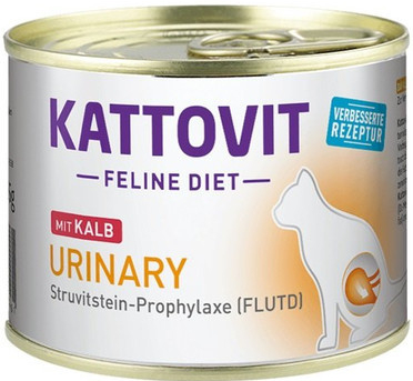 KATTOVIT Feline Diet Urinary s teľacím 185 g