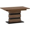 Kondela Rozkladací jedálenský stôl, dub bolzano/čierna, 140-180x86 cm, DELIS S