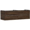 Hansgrohe Xelu Q - Umývadlová skrinka, 50x156x55 cm, 4 zásuvky, tmavý orech/chróm 54093000