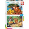 Educa - Puzzle 2x20 Leví kráľ a Kniha džungle - 1-39 dielov