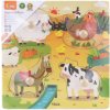 Viga puzzle s úchyty Farma 4 ks