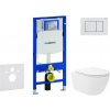 Geberit Duofix - Set predstenovej inštalácie, klozetu Oudee Vortex a dosky softclose, tlačidlo Sigma30, biela/biela mat SANI11CA3189