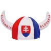 Klobúk Klobúk s rohmi a vlajkou Slovenska Slovensko s nápisom
