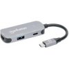 MANHATTAN Dokovací stanice USB-C na HDMI, USB-C PD 100W, USB-A, šedá 190299