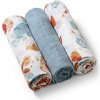 BABYONO Plienky mušelínové Super soft 3 ks - modrá 348-07-BO