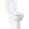 GROHE Bau Ceramic WC misa kombi Rimless s hlbokým splachovaním, vodorovný odpad + WC nádržka + Softclose WC sedátko, 364 x 619 x 772 mm, alpská biela, 39604000