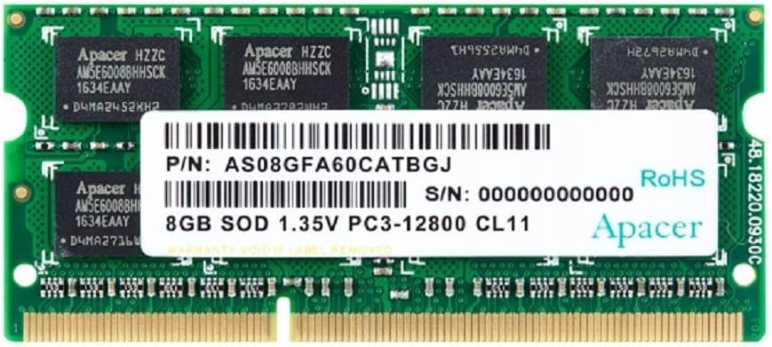 Apacer DDR3 8GB 1600MHz CL11 DV.08G2K.KAM