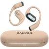 Canyon OnFlow 12, TWS slúchadlá na uši, BT 5.4, technológia Air Conduction, nabíjacie puzdro, výdrž 8/50hod, béžové CNS-TWS12BE