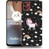 Picasee silikónový čierny obal pre Motorola Moto G32 - Unicorn hviezdne nebo