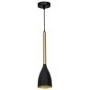 Luminex | Luster na lanku ISTAPPAR 1xE27/60W/230V čierna/zlatá | LU3298